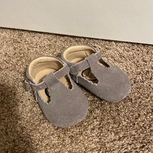 Little Love Bug Gray Suede T-Bars Size 2